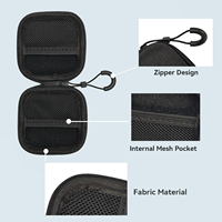 GlobalCrown Petit sac de transport électronique EVA Étui de protection rigide à fermeture éclair pour écouteurs KZ Câble de chargement et accessoires