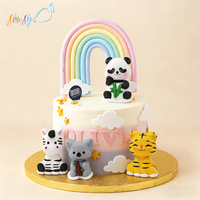 Figuras de Koala 3D Personalizadas al por Mayor, Adornos Comestibles para Pasteles de Cumpleaños, Grado Alimenticio HALAL