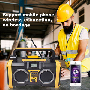 <span class=keywords><strong>Radio</strong></span> FM WB NOAA 40W Big Power Jobsite avec torche amovible Haut-parleur BT portable pour chantier extérieur avec station de stockage d'énergie - Product Image 6