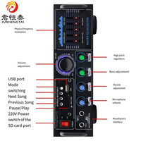JHT Wholesales Amplifier Digital HiFi Rumah Tangga 2*80W Bass Audio MP3 Decoder Amplifier Channel 2.0 Sound Subwoofer AMP