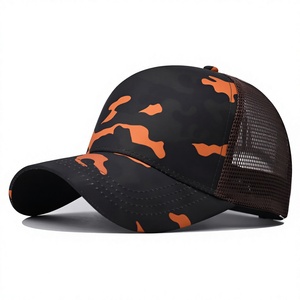 Casquette de baseball à 5 panneaux bicolore brodée sur mesure, logo personnalisé, casquette de camionneur en coton - Product Image 1
