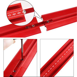 Système de guidage de rail parallèle Ensemble de pistes de scie circulaire en alliage d'aluminium Support de rail de guidage fixe pour scie sur <span class=keywords><strong>piste</strong></span> Coupes répétables - Product Image 4