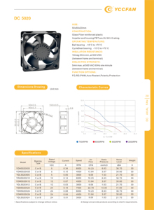 높은 기류 12V <span class=keywords><strong>DC</strong></span> 볼 베어링 50x50x20MM 작은 냉각 브루슬리스 PC 냉각 팬 12v 50mm - Product Image 4
