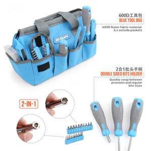 Hi-Spec 130-Piece Home <b>Tool</b> Kit With Safety Glasses And Storage Bag For <b>Diy</b> Projects - Product Image 2