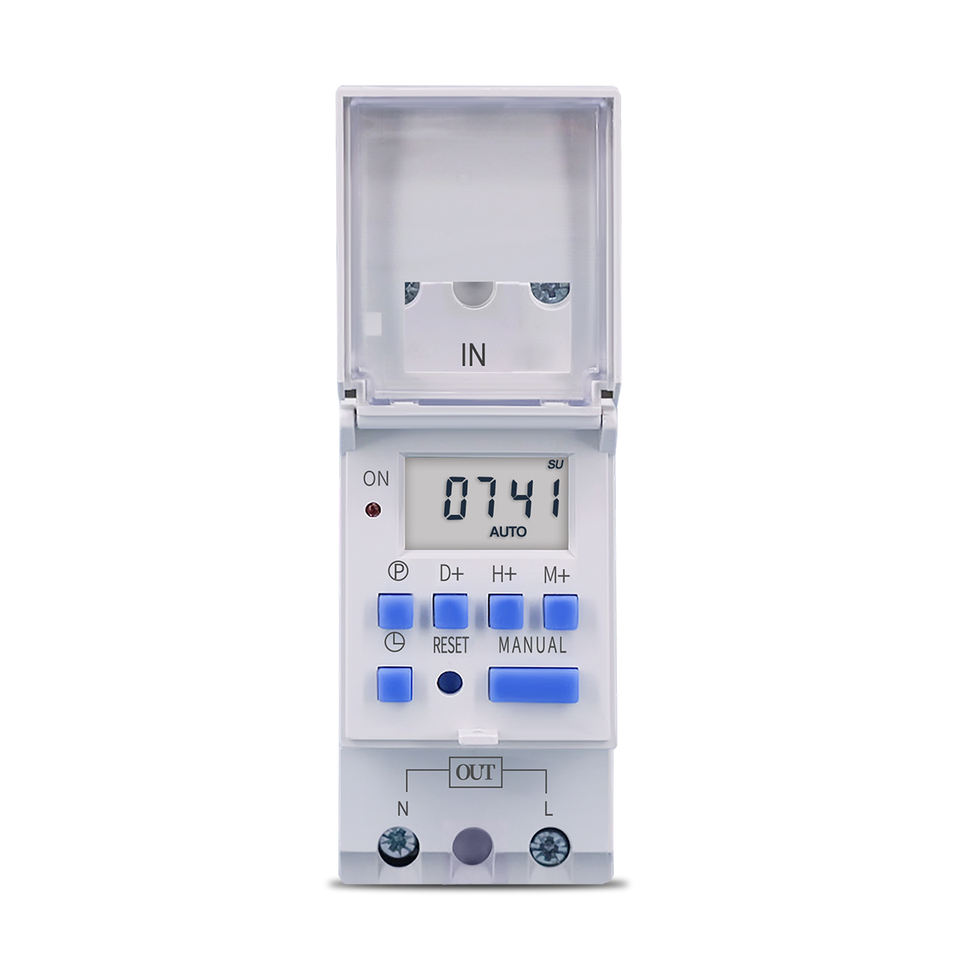 New Type Din Rail 7 Days Programmable Digital Timer Switch Relay for AC ...