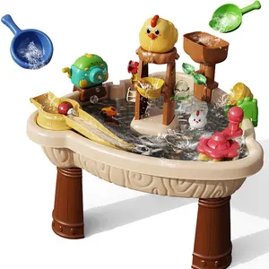 New Best Selling Outdoor Indoor Water Play Set Water Toy Electric With Music Light Water Play Table For Kids