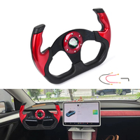 Volant universel de voiture Drift type D 13 pouces 325mm Guidon de voiture de course Volant de voiture Karting Golf Cart Modifié