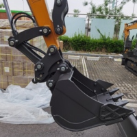 Mini-excavatrice compacte de 2 tonnes, mini-pelleuse de 3,5 tonnes, moteur diesel Kubota, normes CE EPA, pour usage agricole, fournie par l'usine