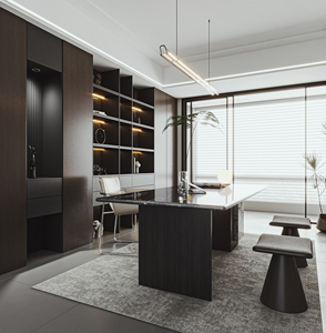 Librero Moderno de Madera Negra JINGSHUN para Apartamento, Oficina en Casa, Sala de Estar, Escuela, <span class=keywords><strong>con</strong></span> Estantes Flotantes, Mueble Ahorrador de Espacio - Product Image 1