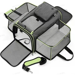 Compact <b>Foldable</b> Cat Bag - Expandable Lightweight Car Travel Carrier Cross-Border - Product Image 5