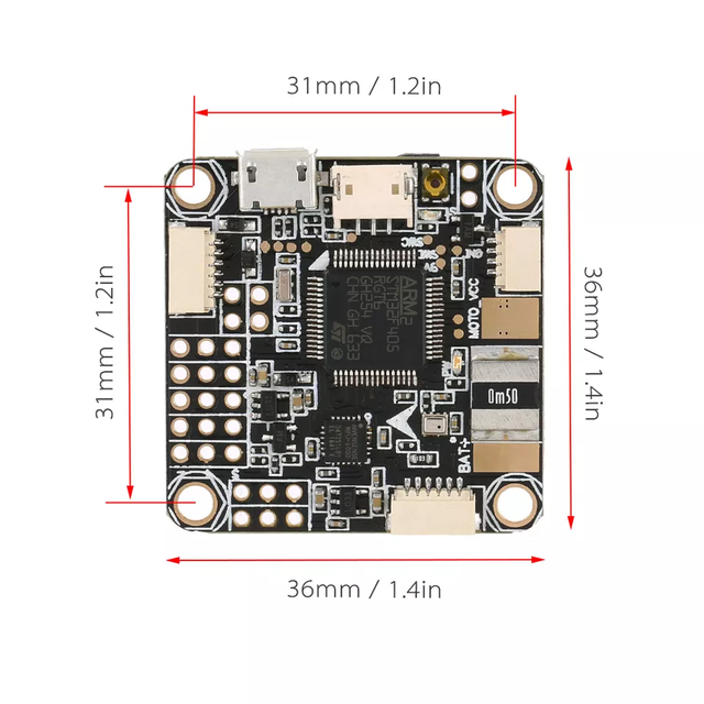 SP Racing F4 Flight Controller Control Board Upgraded F3 CC3D NAZE32 for DIY FPV Mini RC Racing Drone