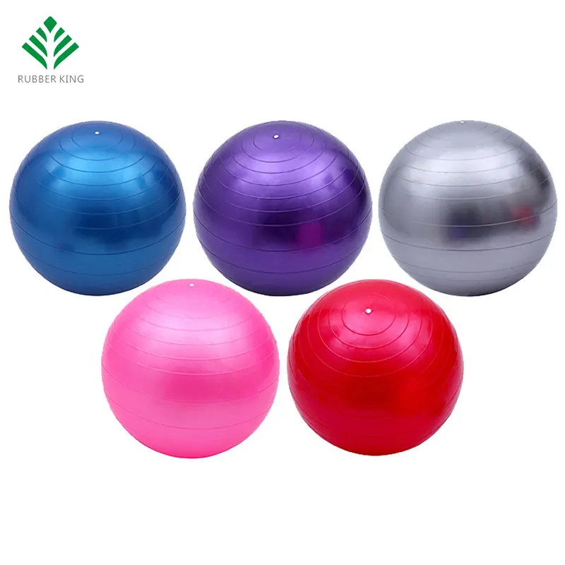 Bola Yoga Gym pijat, berbagai keseimbangan ukuran disesuaikan dan warna tebal 55 65 75cm
