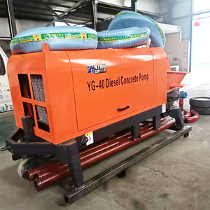 Bomba de Hormigón <span class=keywords><strong>M</strong></span>óvil Mini, Bomba de Hormigón Estacionaria Diésel, Maquinaria de Ingeniería y Construcción - Product Image 2