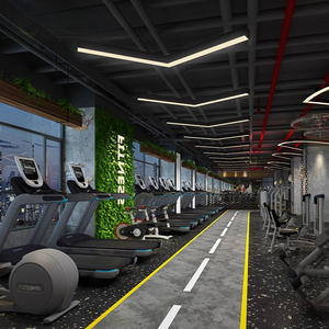 Đèn thả hình mũi tên 60cm 90cm thiết kế chữ V đèn chùm LED thương mại cho phòng tập thể dục, văn phòng, trung tâm thương mại, hành lang, chiếu sáng trần nhà - Product Image 2