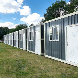 FLKT <span class=keywords><strong>Maison</strong></span> conteneur pliable préfabriquée réutilisable, ignifuge et résistante aux intempéries, avec chambre, <span class=keywords><strong>prix</strong></span> usine, pour camp de travail mobile et <span class=keywords><strong>construction</strong></span> - Product Image 1