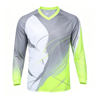 Maillot de moto personnalisé pour équipe professionnelle - Imprimé, 100 % polyester, respirant, séchage rapide, design de course unisexe pour adulte