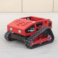 Tondeuse à gazon robotisée mini automatique à chenilles, moteur à essence télécommandé, qualité supérieure, fabriquée en Chine