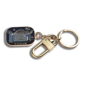 Promotional Items Rectangle Gold Soft Enamel Metal Souvenir Gift Bag <b>Key</b> <b>Chain</b> - Product Image 4