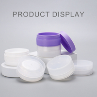Boîte en plastique cosmétique recyclable, modèle personnalisé, forme ronde transparente, logo personnalisé, étui à poudre pour fards à paupières pour outils de maquillage