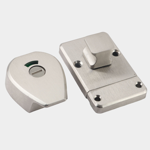 Loquet indicateur en acier inoxydable épaissi 304 SS pour porte de toilettes publiques, quincaillerie de toilettes - Product Image 4