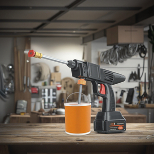 Pistola de Agua Inalámbrica de Alta Presión Ajustable, Herramienta Conveniente para Limpieza del Hogar y Lavado de Autos con Batería - Product Image 3