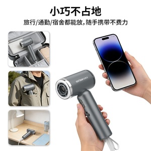 Mini Portable Hair Dryer 100-240V Negative Ion Constant Temperature High Speed Blow Dryer For Travel Hair Care - Product Image 4