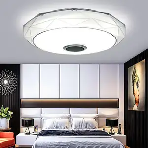 Modern RGB LED Ceiling Light With Speaker APP Remote Control Music Light Bedroom Smart Ceiling Lamp