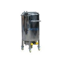 Réservoir chimique portable à prix compétitif avec enveloppe en acier et cuve interne en acier inoxydable 304, réservoir de stockage mobile