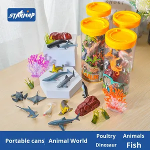 Vente en gros transfrontalière de modèles de simulation en plastique Velociraptor marin pour enfants et dinosaures Tyrannosaurus Rex volaille de ferme - Product Image 5