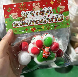 ของขวัญคริสต์มาสสุดน่ารัก ของเล่นบีบอัดรูปอุ้งเท้าแมว PVC สควิชชี่ บรรเทาความเครียด สำหรับเด็กและครอบครัว สำหรับเด็กผู้หญิง - Product Image 3