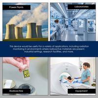Moniteur radioactif de haute qualité, unités commutables bêta-gamma-rayons X, compteur Geiger rechargeable, rayonnement nucléaire, 1 an