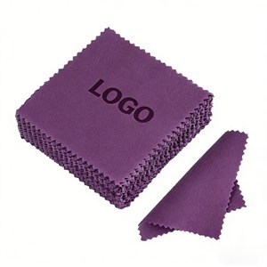 Chiffon de polissage en microfibre anti-ternissement personnalisé avec logo, 8x8cm, vente en gros - Product Image 1