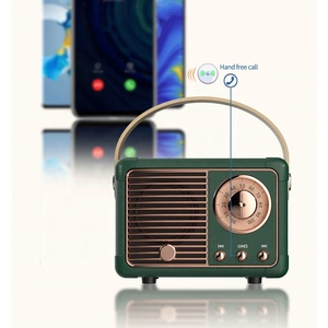 Enceinte bluetooth 4.1, nouveau haut-parleur, Style classique à l'ancienne, Volume sonore, connexion sans fil, carte TF et lecteur <span class=keywords><strong>MP3</strong></span> (vert) - Product Image 5