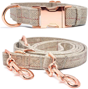 Correa y Collar para Perro de Cáñamo Clásico Nibao con Logotipo Personalizado - Product Image 1