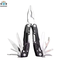 Couteau de poche multifonction en acier inoxydable, pinces pliantes, mini outils de réparation portables multi-usages pour l'extérieur