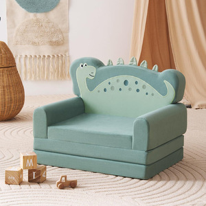 Canapé pliant pour enfants, coussin en mousse haute densité, siège individuel pour enfants de 2 ans et plus, avec accoudoirs, matériau en tissu - Product Image 2