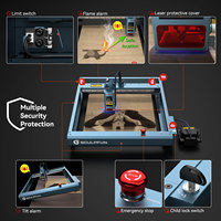SCULPFUN SF-A9 20W 40W Graveur et découpeur DIY pour le bois, la céramique, la pierre, divers matériaux métalliques et la gravure couleur