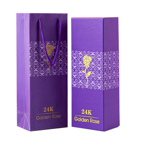 Caja de regalo con rosa de lámina de oro de 24 quilates, rosa dorada para San Valentín, Navidad y regalos para pequeños eventos - Product Image 2