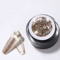 VDN-échantillon gratuit de vernis à ongles brillant, à trempage, en Gel de platine, à paillettes, peinture à ongles métallique