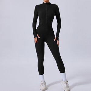 <span class=keywords><strong>Tuta</strong></span> Intera Sportiva da Donna per Fitness <span class=keywords><strong>con</strong></span> <span class=keywords><strong>Vita</strong></span> Elastica, Foro per Dito, Cuciture <span class=keywords><strong>in</strong></span> Rete su Entrambi i Lati, Body Aderente per Yoga - Product Image 4
