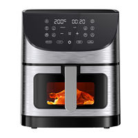 Friteuse à air manuelle 8,5 L 1700 W à prix de gros avec panier unique antiadhésif et poignée froide au toucher pour une cuisine sécurisée