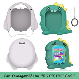 Funda de silicona impermeable funda protectora de piel para <span class=keywords><strong>Tamagotchi</strong></span> Uni Shell antiarañazos forma de tiburón 2023 cubierta de máquina de mascota Virtual - Product Image 2