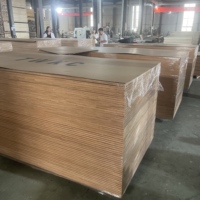 Panel Kayu Poplar Karbonisasi 3 Lapis Stabilitas Tinggi untuk Inti Pintu Lemari Dapur dan Kamar Mandi