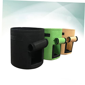 Sacs de culture de pommes de terre de 10 gallons avec fenêtre à rabat, sacs de plantation de jardin avec poignée durable, pots en tissu non tissé épaissi - Product Image 5