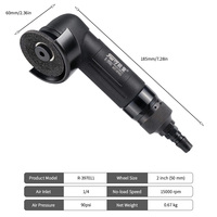 Outil pneumatique industriel 50 mm à angle droit, vitesse variable 15000 tr/min, léger 675 g, pour décapage de rouille métallique
