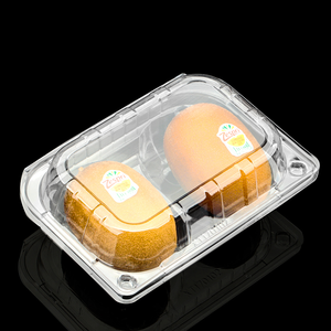 Kotak Plastik PET Sekali Pakai Berkualitas Tinggi, Transparan, dengan Tutup, Food Grade, Model <span class=keywords><strong>Clamshell</strong></span> untuk Kemasan Kiwi - Product Image 2
