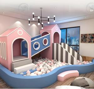 Área de Juegos Interior Personalizada para Niños, Zona de Juegos Suave con Toboganes y Piscina de Pelotas para Espacios Pequeños, para <span class=keywords><strong>el</strong></span> Hogar o Cafeterías - Product Image 3