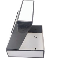 Carpeta de Cartón Corrugado Reciclable con Logotipo, Bajo MOQ, Laminación Mate, para Zapatos, Ropa, Regalos, Embalaje Blanco para Pequeñas Empresas, Envíos Postales