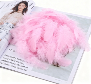 Decoraciones de Atrapasueños de 5-9 cm, Manualidades para Bodas con Plumas de Gallina Teñidas, Adornos de Plumas para Disfraces de Carnaval, Decoración para Fiestas - Product Image 1