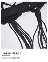 Chaise balançoire colorée à double corde tissée à la main